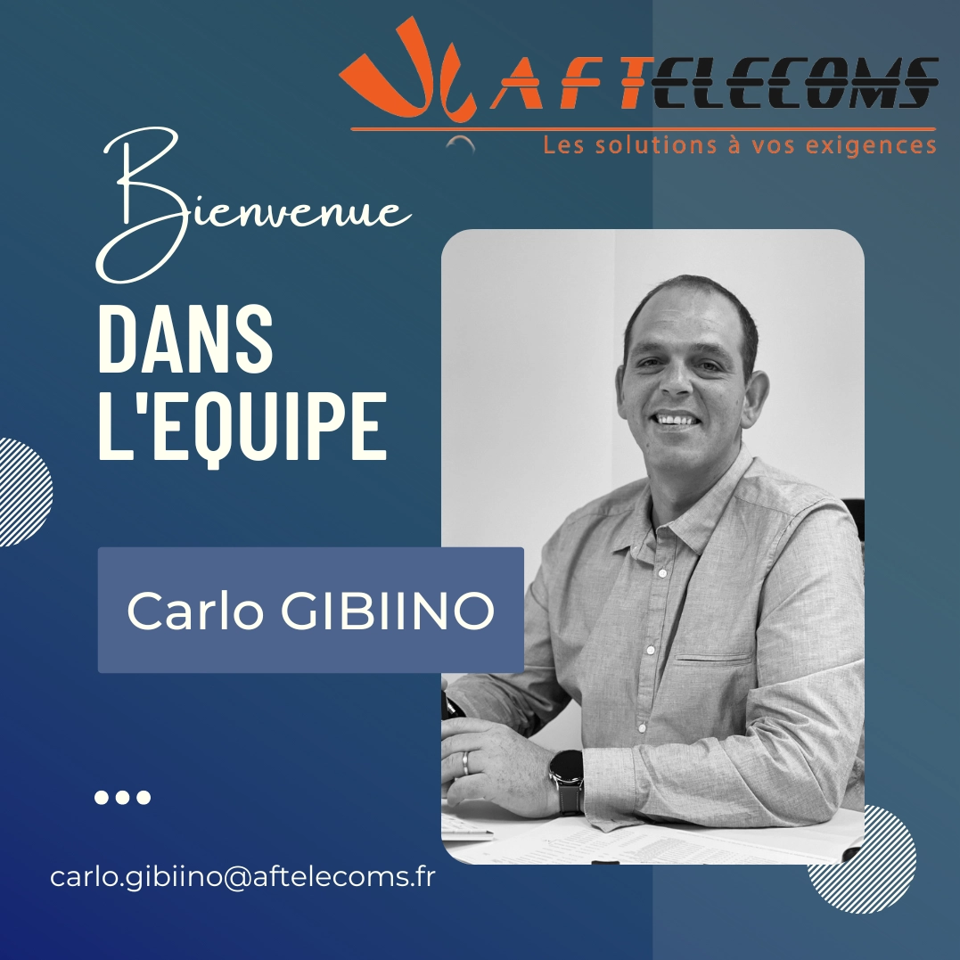 Carlo GIBIINO rejoint l'équipe AF TELECOMS - Expert en téléphonie, télécoms, vidéosurveillance dans le Calvados